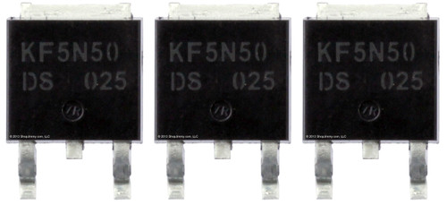 KEC KF5N50DS N Channel Mos Field Effect Transistor (3-Pack)