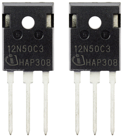 Pack of 2 Infineon SPW12N50C3 (TO-247) Cool MOS Power Transistor