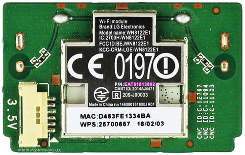 LG EAT61813802 Wireless/Wifi/Bluetooth Adapter Module