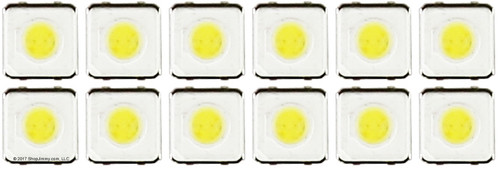 Replacement LED for Samsung 3V LED strips Ver. 2 (set of 12) CHECK SOLDER PADS!