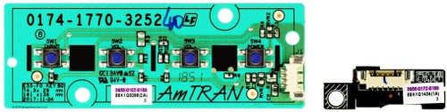 Vizio 3655-0102-0156 Keyboard Controller and 3655-0172-0189 IR Sensor