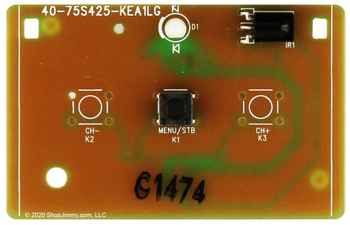 TCL 08-75V6001-FB300AA Key Controller IR Sensor Board