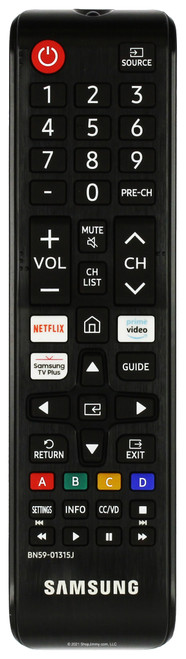 Samsung BN59-01315J Remote Control (Compatible w/ nearly all Samsung LED/Smart TVs)