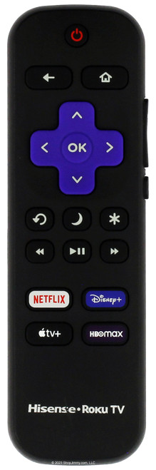 Hisense 3226001217 Roku TV Remote Control Netflix Disney Apple HBOMax-- Open Bag