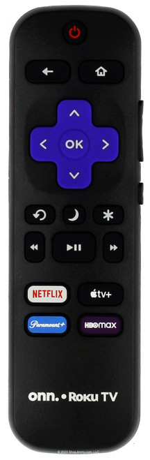 Onn 3026000066 Roku Netflix Apple Paramount HBOMax Remote Control -- NEW