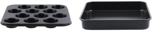 Ninja Foodi Air Fry Oven Neverstick Baking Bundle Muffin/Cupcake Pan & Casserole - Refurbished