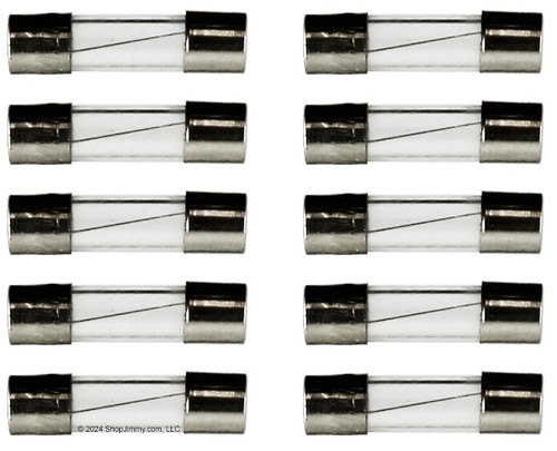 Lot of 10 F12AL250V 12A @ 250V Glass Fuse