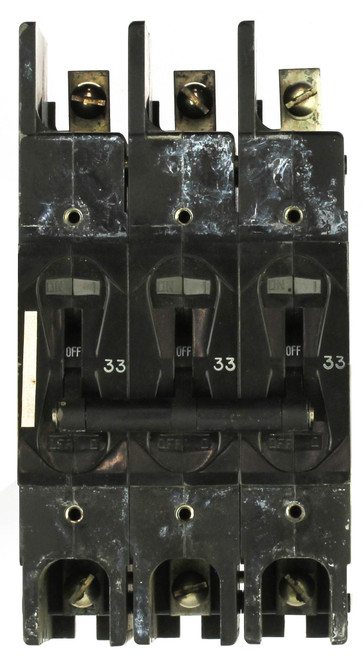 Airpax 21932509407-3 Pole Circuit Breaker 240V/33A/28 Trip Amp