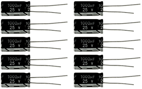 Lot of 10 25UT1000 1000uf @ 25V Hi Temp Radial Capacitor