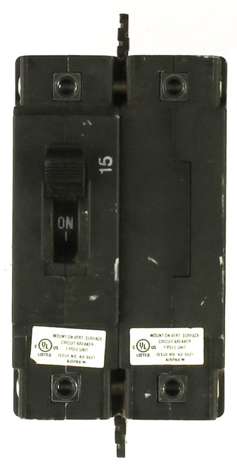 Airpax LELK11-1-61-15 15A Hydraulic-Magnetic Circuit Breaker